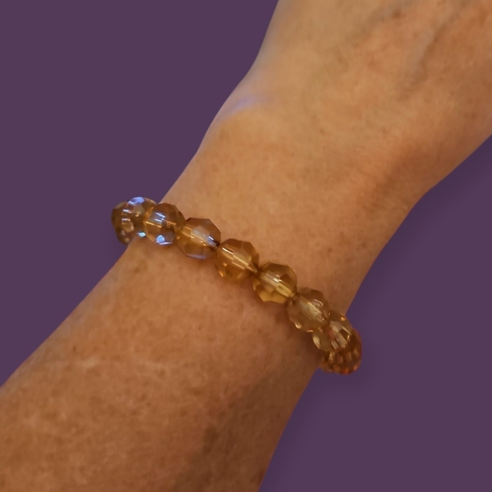 3/$20 Acrylic Faceted Beaded Stretch Bracelet